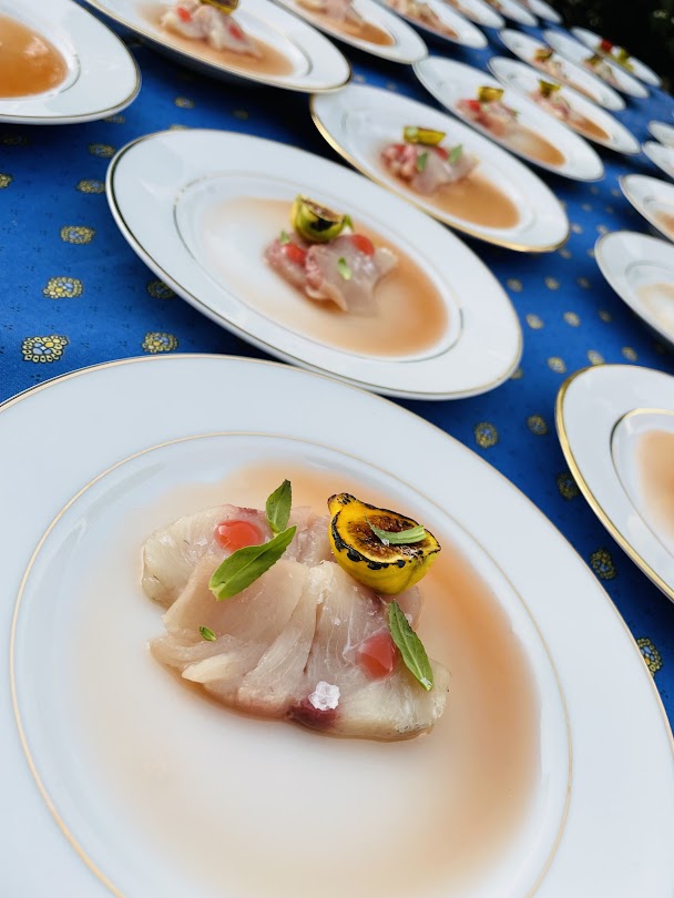 Hamachi crudo